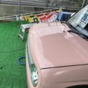スズキ ラパン ボディ磨き